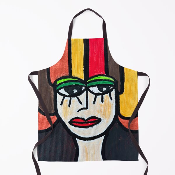 Item preview, La Douce – Contemporary Portrait of a Woman with Improbable Hair designed and sold by CathPainting.