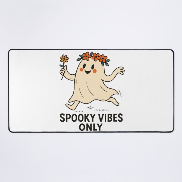 Item preview, Spooky Vibes Only Cute Ghost Halloween Fun designed and sold by LuminOrb.