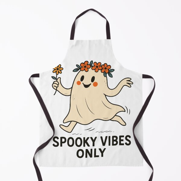 Item preview, Spooky Vibes Only Cute Ghost Halloween Fun designed and sold by LuminOrb.