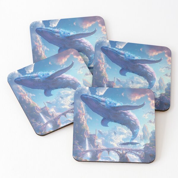 Item preview, Fantasy Whale Sky Bridge Landscape designed and sold by davidonstudio.