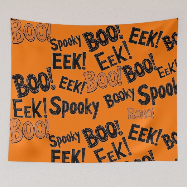 Item preview, Spooky Halloween Word Collage designed and sold by rendigart.