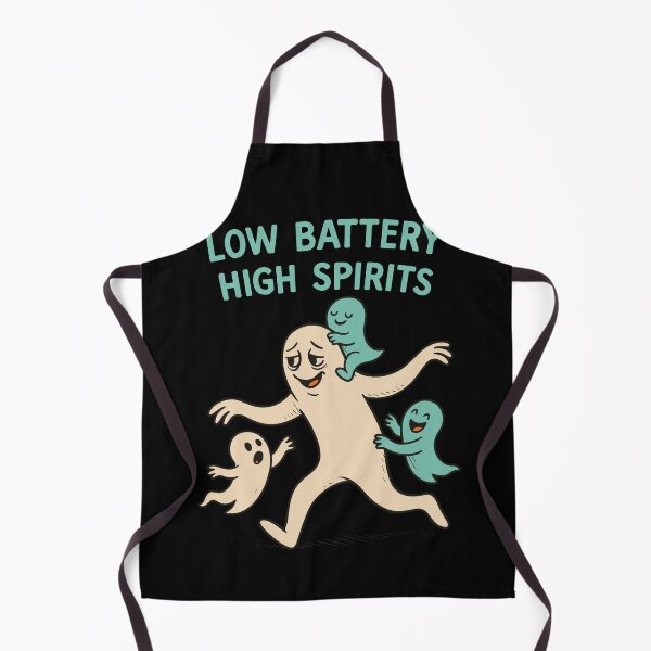 Item preview, Low Battery High Spirits Funny Halloween parents designed and sold by LuminOrb.