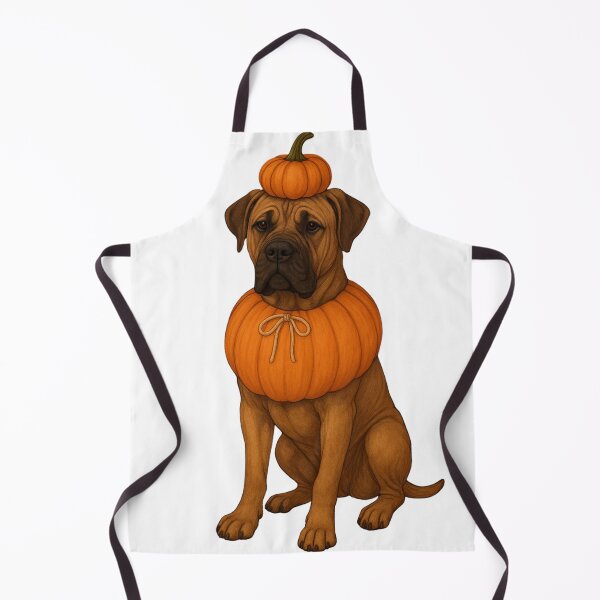 Item preview, Fila Brasileiro in Pumpkin Costume – Cute Halloween Autumn Design designed and sold by GoodyPaws.