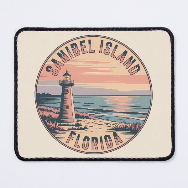 Item preview, Retro Sanibel Island Florida Sticker designed and sold by Horizon Tales.