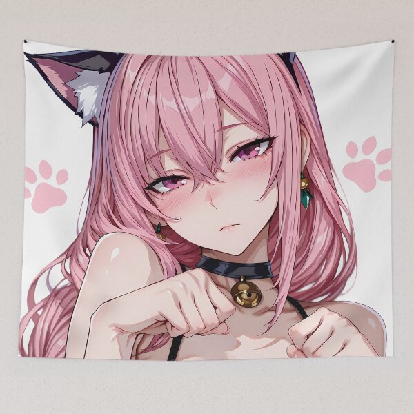 Item preview, Tsukishiro Yanagi Neko Cute Kawaii Pastel Dreamy Zenless Zone Zero Waifu designed and sold by Priestoo.