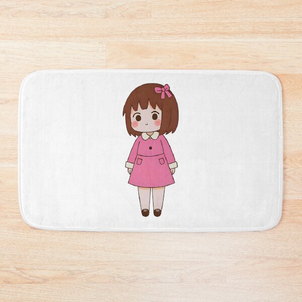 Item preview, Kawaii Anime Girl Sticker | Short Brown Hair & Pink Outfit  designed and sold by OsasChild.