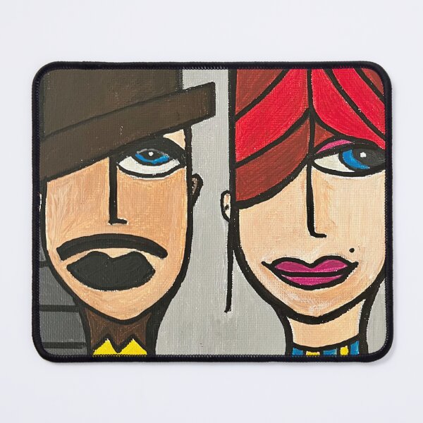 Item preview, Shock Duo - Contemporary Figurative Art designed and sold by CathPainting.