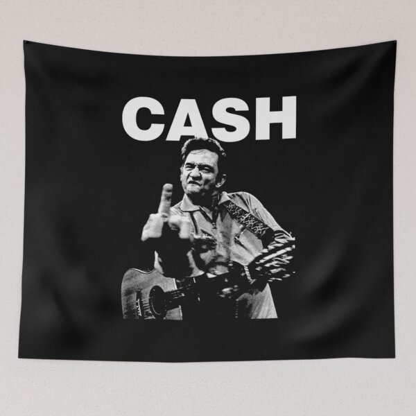 Item preview, Johnny Cash - Middle Finger Vintage designed and sold by feltsjessie.