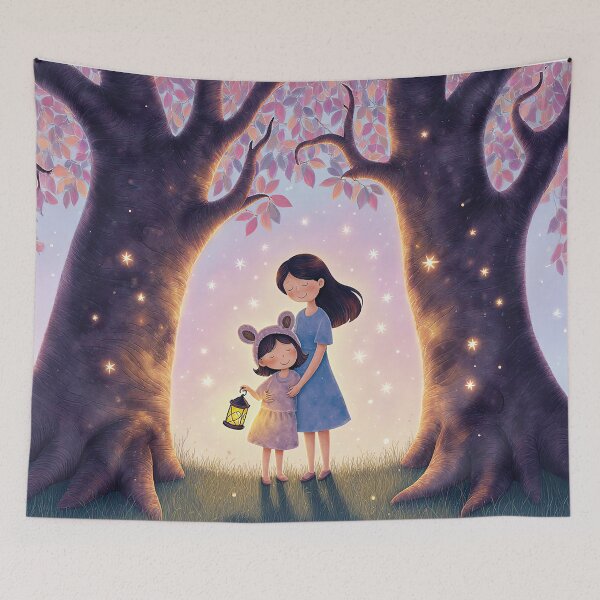 Item preview, Magical Hug Under the Starlit Trees designed and sold by Whimsical Hug.
