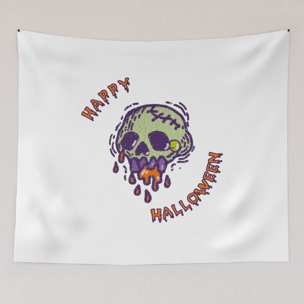 Item preview,  Skull Happy Halloween vintage designed and sold by JiraVibes.