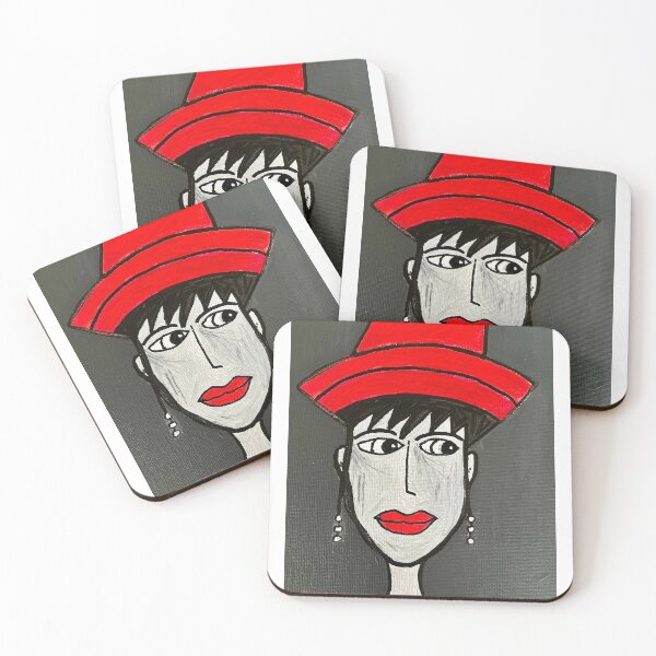 Item preview, The Hat Woman - Vintage Art designed and sold by CathPainting.