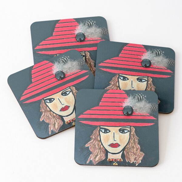 Item preview, The Hat Woman - Vintage Art designed and sold by CathPainting.