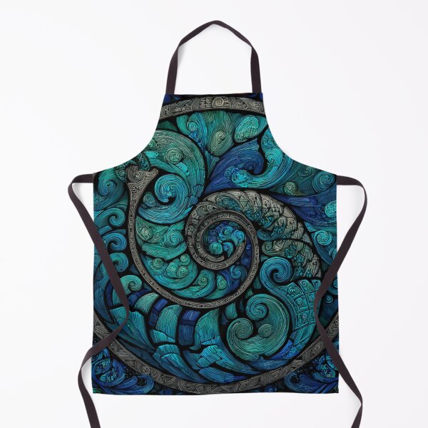 Artikelvorschau, Neuseeland Māori Paua Muster Koru Design 519 entworfen und verkauft von GrinGalore.