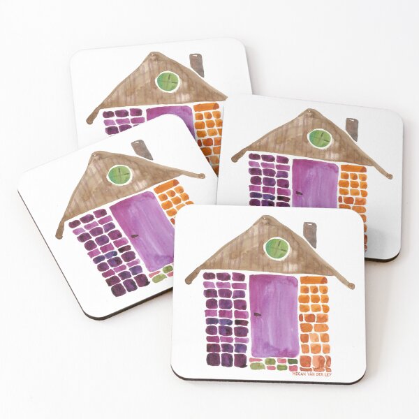 Item preview, Child-like painting of a house designed and sold by MeganVDL.