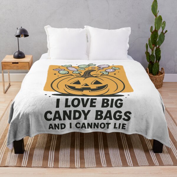 Item preview, I Love Big Candy Bags Pumpkin Fun Saying Halloween designed and sold by LuminOrb.