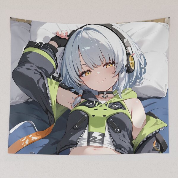 Item preview, Anby Demara Zenless Zone Zero Game Girl Waifu Relaxed Bedroom Moment designed and sold by Priestoo.