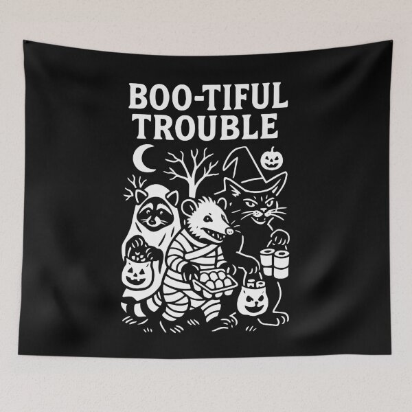 Item preview, Boo-Tiful Trouble Funny Spooky Cute Design designed and sold by LuminOrb.