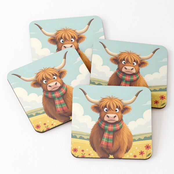 Item preview, Surprised Highland coo designed and sold by Ponted.