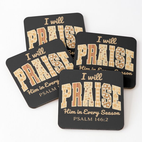 Item preview, Praise Him in Every Season | Christian Floral Typography designed and sold by Colorful-Garden.