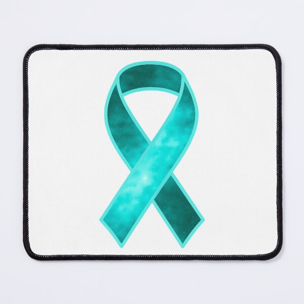 Item preview, Cosmic Turquoise Awareness Ribbon – Suicide Prevention, Addiction Recovery & Support Galaxy Design designed and sold by HealthCoreCommunity.