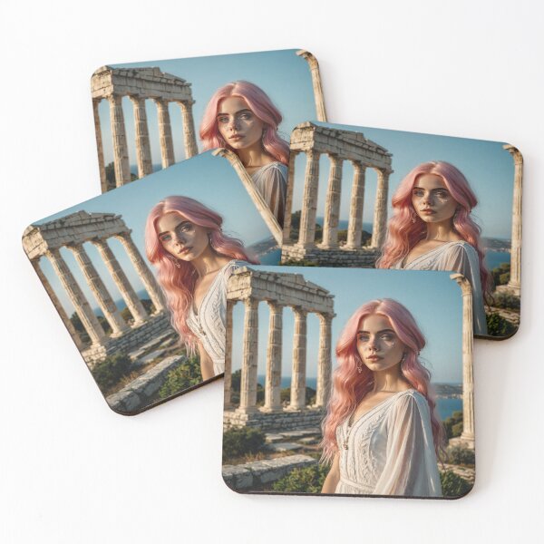 Item preview, Persephone Cosplay Portrait: Mythical Goddess Photography Art Print designed and sold by AuroraMaeW.