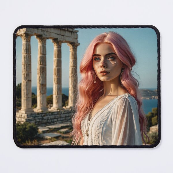 Item preview, Persephone Cosplay Portrait: Mythical Goddess Photography Art Print designed and sold by AuroraMaeW.