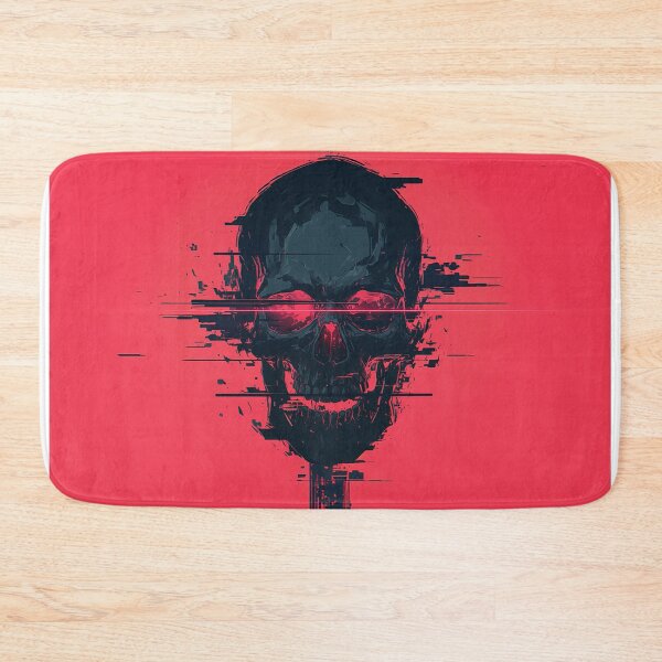 Item preview, Glitch Skull on Red Background designed and sold by Christian Weiss.