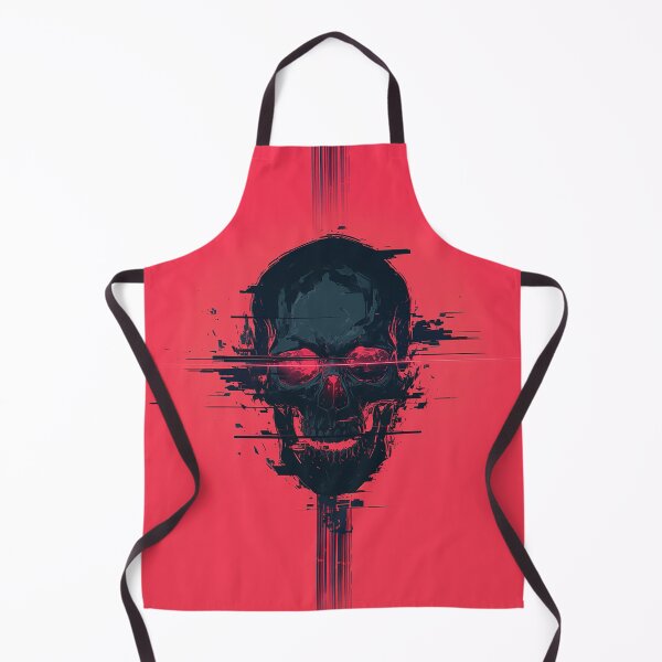 Item preview, Glitch Skull on Red Background designed and sold by Christian Weiss.