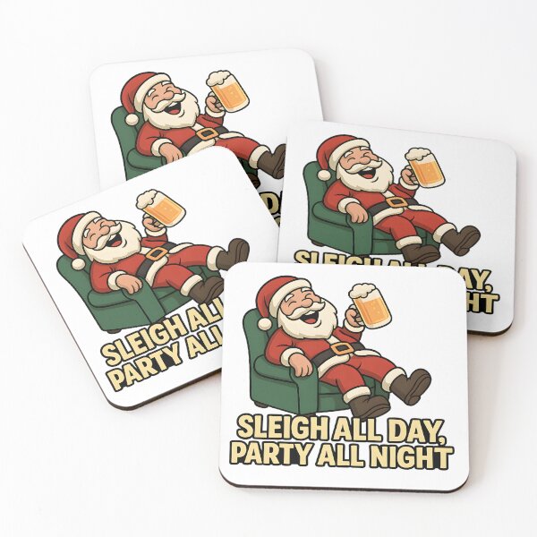 Item preview, Santa After Party Shirt – Sleigh All Day, Party All Night Funny Christmas Tee designed and sold by Karn.Co.