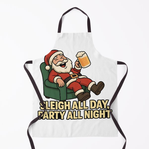 Item preview, Santa After Party Shirt – Sleigh All Day, Party All Night Funny Christmas Tee designed and sold by Karn.Co.