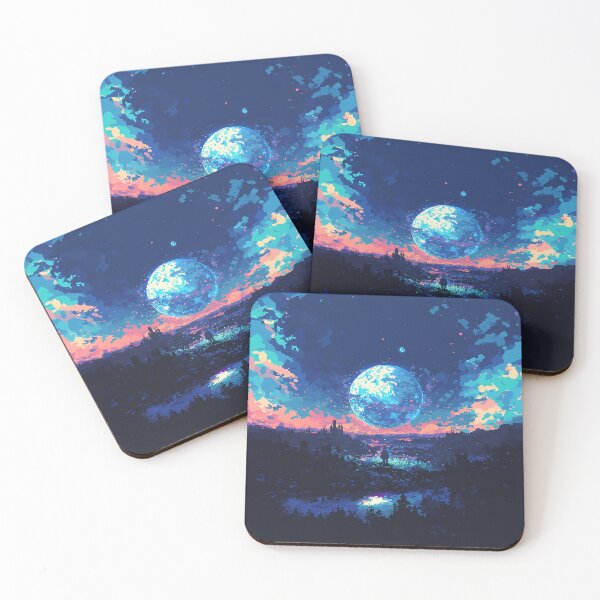 Item preview, Pixel Planet Over Ruined City designed and sold by Christian Weiss.