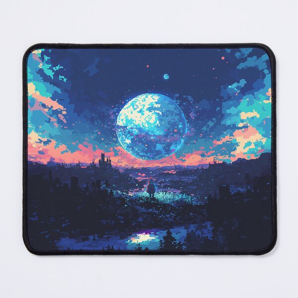 Item preview, Pixel Planet Over Ruined City designed and sold by Christian Weiss.