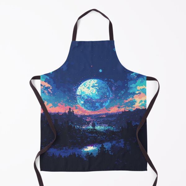 Item preview, Pixel Planet Over Ruined City designed and sold by Christian Weiss.