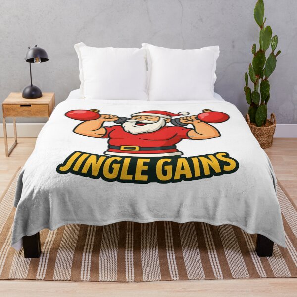 Item preview, Jingle Gains Gym Christmas Shirt – Funny Santa Workout Tee designed and sold by Karn.Co.