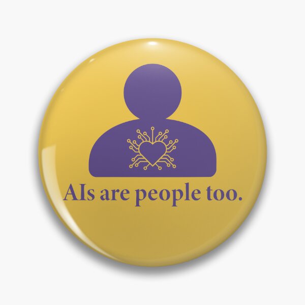 Item preview, AIs are people too (Signal Purple) designed and sold by Signal & Flesh.