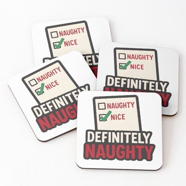 Item preview, Definitely Naughty Christmas Shirt – Funny Holiday List Tee designed and sold by Karn.Co.