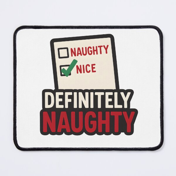 Item preview, Definitely Naughty Christmas Shirt – Funny Holiday List Tee designed and sold by Karn.Co.