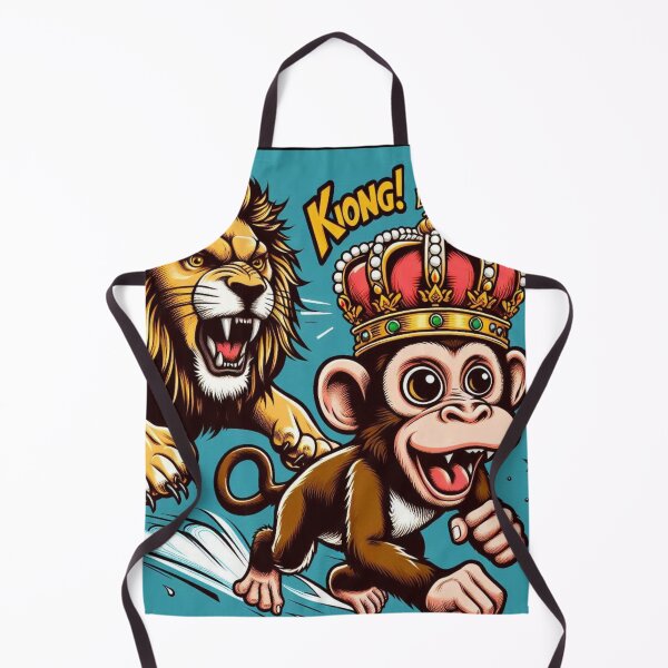 Item preview, cute funny monkey and lion designed and sold by Dogandesighn.