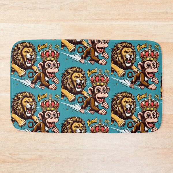 Item preview, cute funny monkey and lion designed and sold by Dogandesighn.