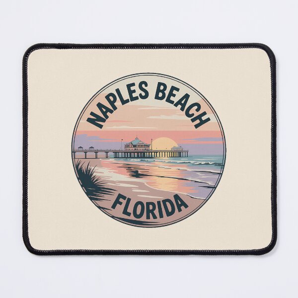 Item preview, Retro Naples Beach Florida Sticker designed and sold by Horizon Tales.