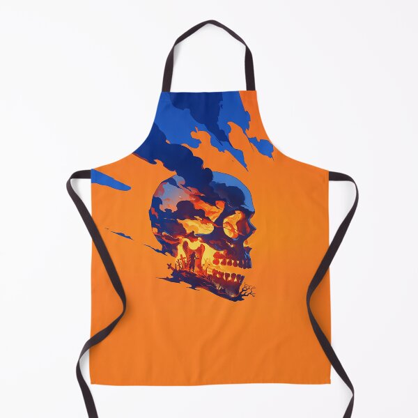 Item preview, Fiery Skull in Orange Sky designed and sold by Christian Weiss.