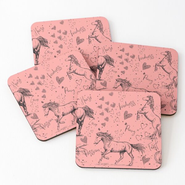 Item preview, Horse Inspiration Pink - Equestrian Art - Equine Gifts designed and sold by Ishtar Park Equine Shop.