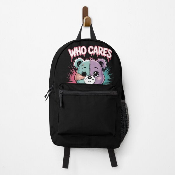 Item preview, Urban Style Who Cares Stitched Bear designed and sold by Mellow Vibes.