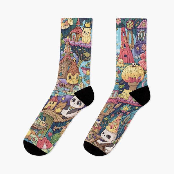 Item preview, Whimsical Carnival of Cute Surreal Animals – Playful Abstract Pattern designed and sold by DeluluDealer.