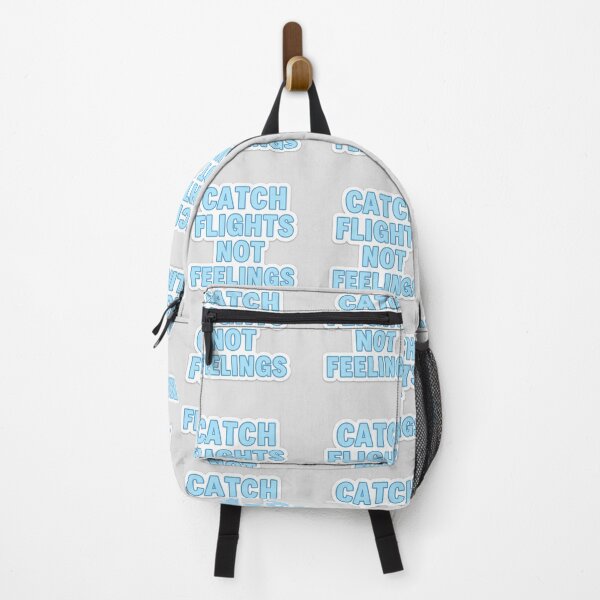 Item preview, Catch Flights Not Feelings – Baby Blue Bold Letter Sticker designed and sold by Lushoora.