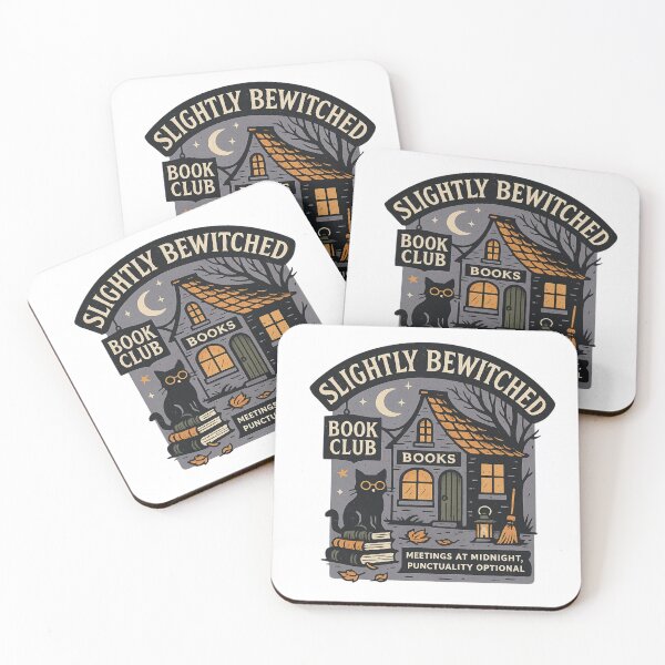 Item preview, Slightly Bewitched Gothic Cat Book Club designed and sold by TWdesign74.