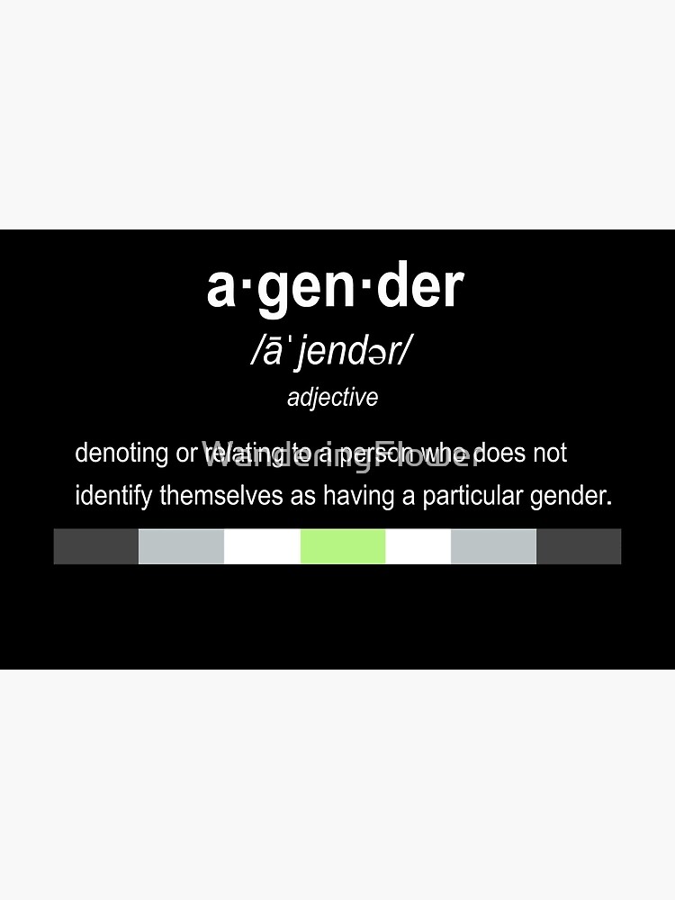 Agender Definition Pride Laptop Skin By Wanderingflower Redbubble
