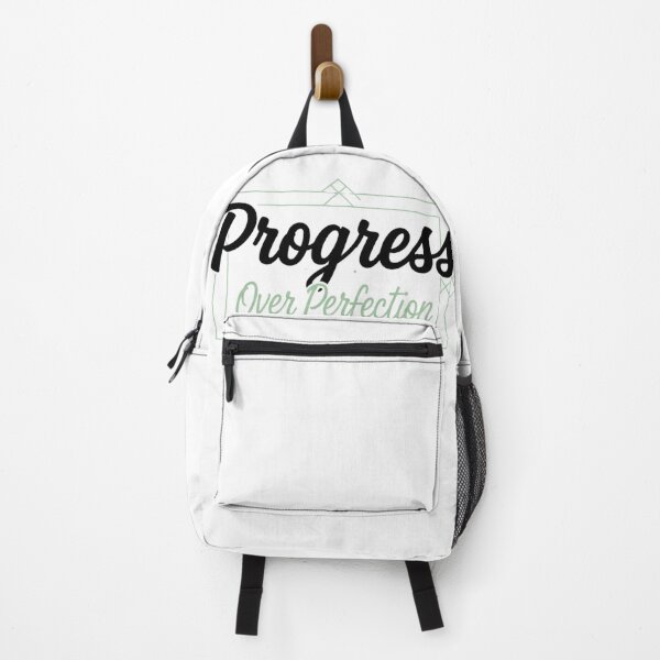 Item preview, Progress Over Perfection Sticker – Minimalist Growth Mindset Quote designed and sold by Happyfreedom.