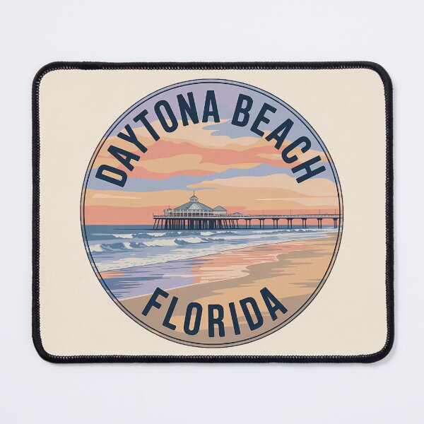 Item preview, Retro Sunset Daytona Beach Florida Sticker designed and sold by Horizon Tales.
