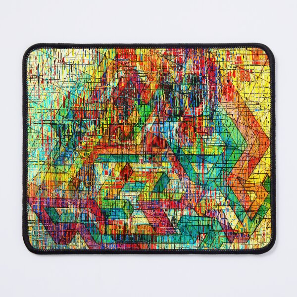 Item preview, Colorful Geometric Maze Abstract designed and sold by Arjen Roos.